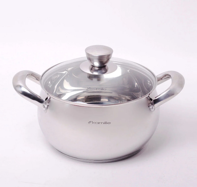 Каструля з кришкою Kamille 6,7 л (KM-4014S)