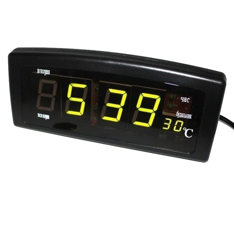 Часы настольные Caixing CX-818 будильник зеленая подсветка (tf6979)