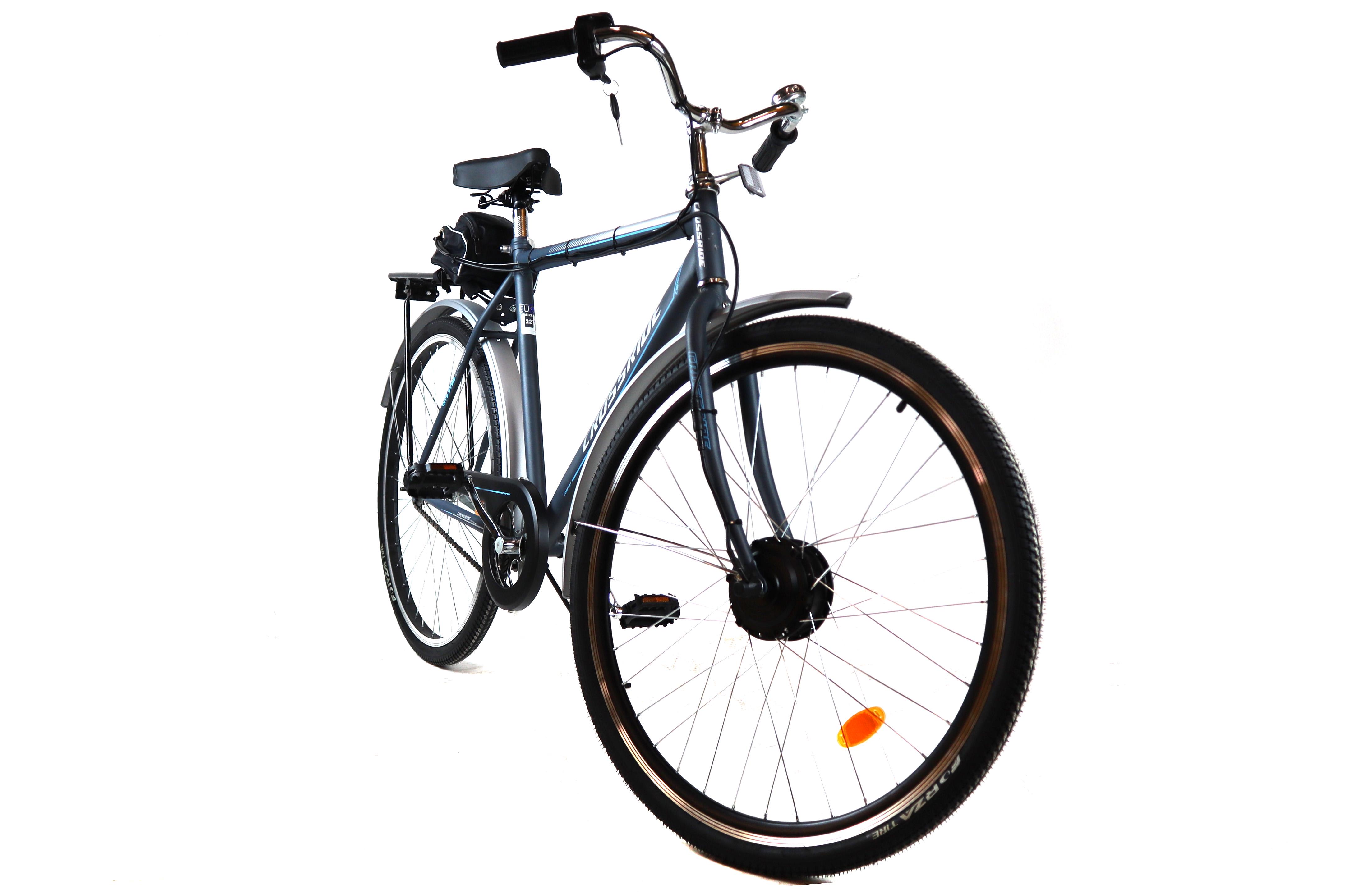 Электровелосипед дорожный с литий-ионным аккумулятором 28" (1020881) - фото 5