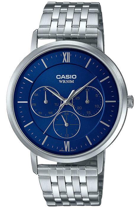 Мужские наручные часы Casio MTP-B300D-2A Timeless Collection со стальным корпусом Синий (2904238755)