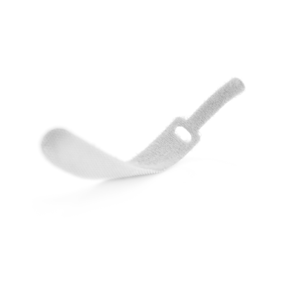 Стяжки на липучке Voltronic многоразовые для упорядочения кабелей 12x150 мм Белый (6349)