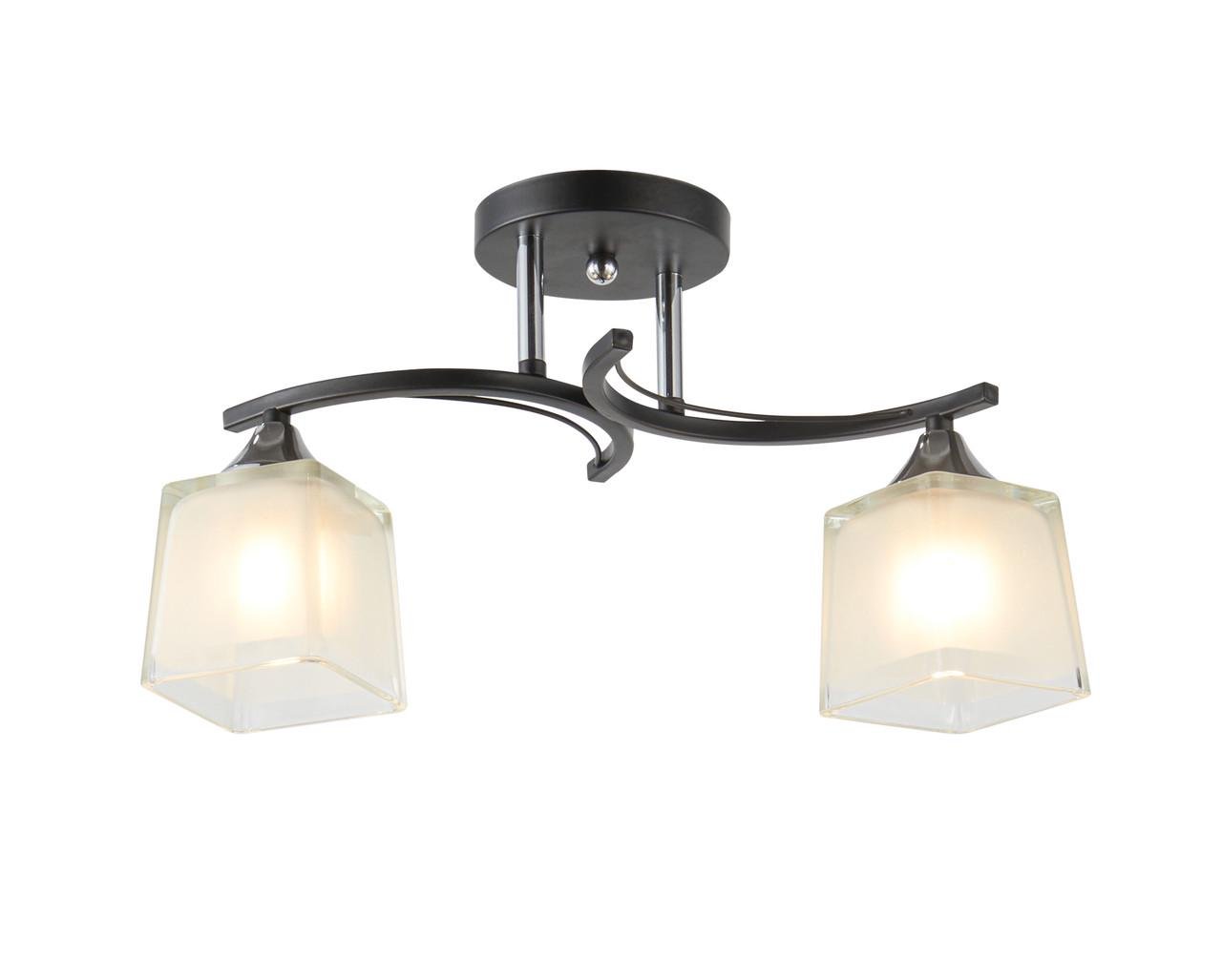 Потолочная люстра Sirius на 2 плафона Черный (196370/2) - фото 1