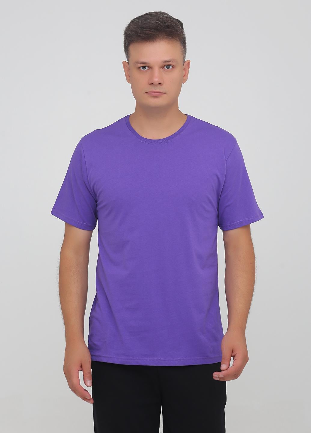 Футболка мужская Наталюкс XL Фиолетовый (1213438383841)