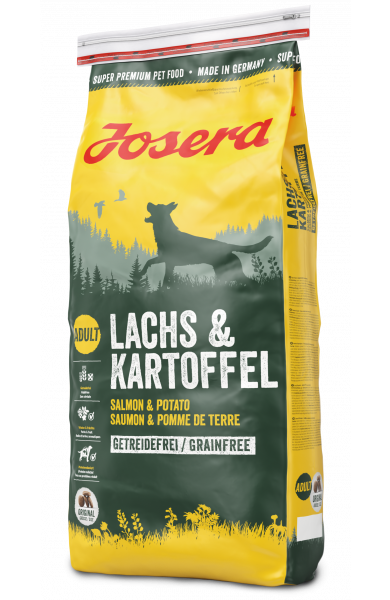 Сухой корм Josera Lachs Kartoffel для взрослых и пожилых собак с лососем беззерновой 15 кг