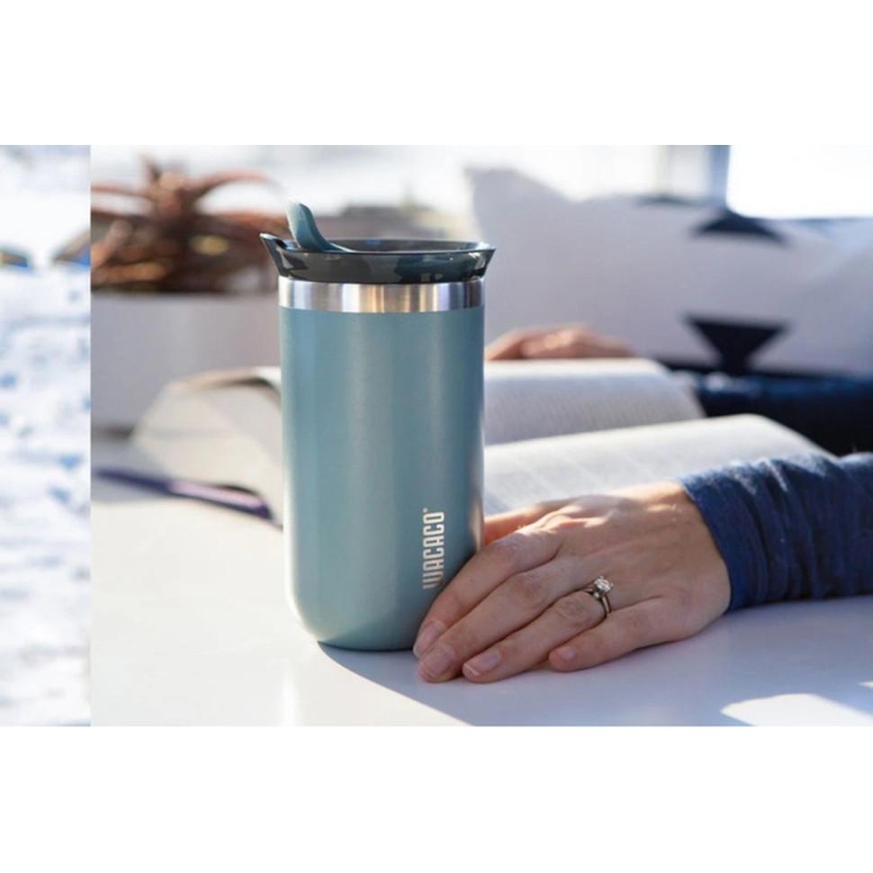 Термочашка Wacaco Octaroma Lungo для напоїв 300 мл Blue (WOCT300BLU) - фото 3 Термочашка Wacaco Octaroma Lungo для напоїв 300 мл Blue (WOCT300BLU) - фото 3