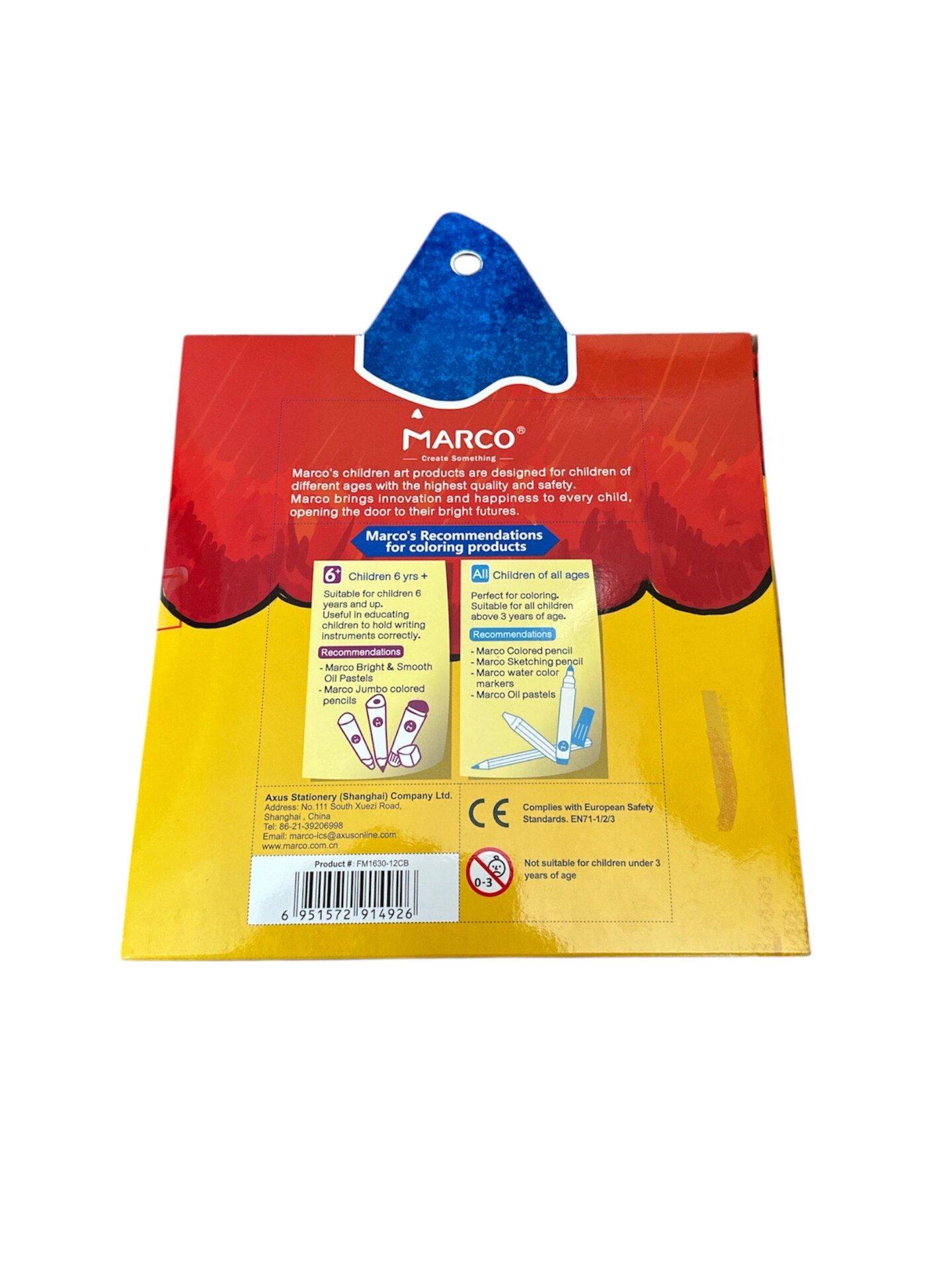 Фломастеры Marco Super Washable 12 цветов (1630-12CB) - фото 3