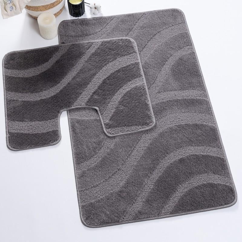 Комплект ковриков в ванную комнату Confetti Symphony 60х100/60х50 см Темно-серый