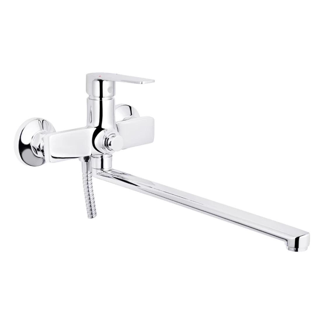 Смеситель для ванны Kroner KRP Eifel C070 с душевым гарнитуром Хром (CV023616)