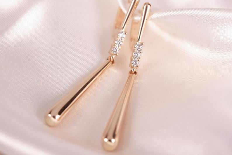 Сережки жіночі з червоного золота (1625062545)