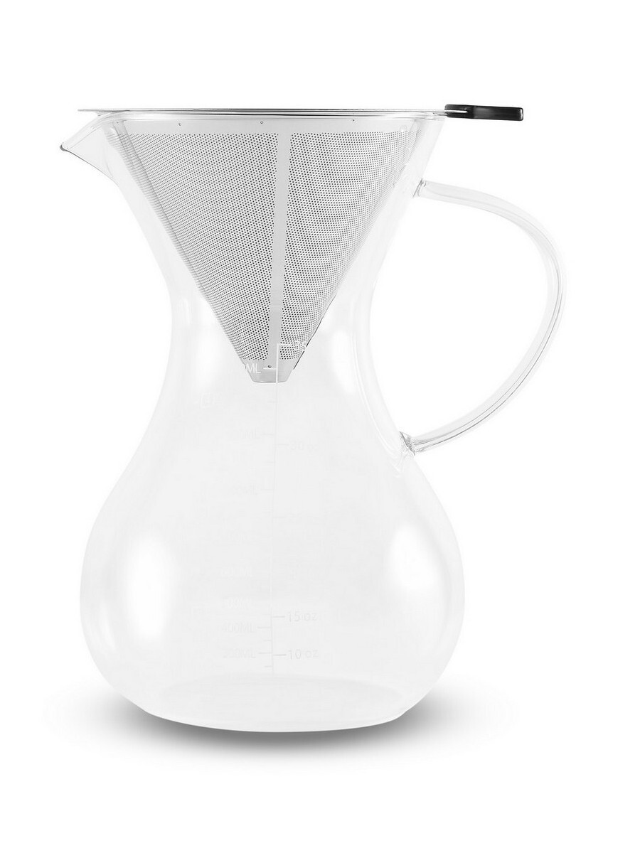 Кавник Gipfel Pour Over з фільтром з нержавіючої сталі 1000 мл - фото 1