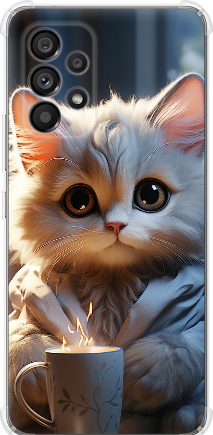Чехол на Samsung Galaxy A53 A536E White cat (5646sp-2585-42517)