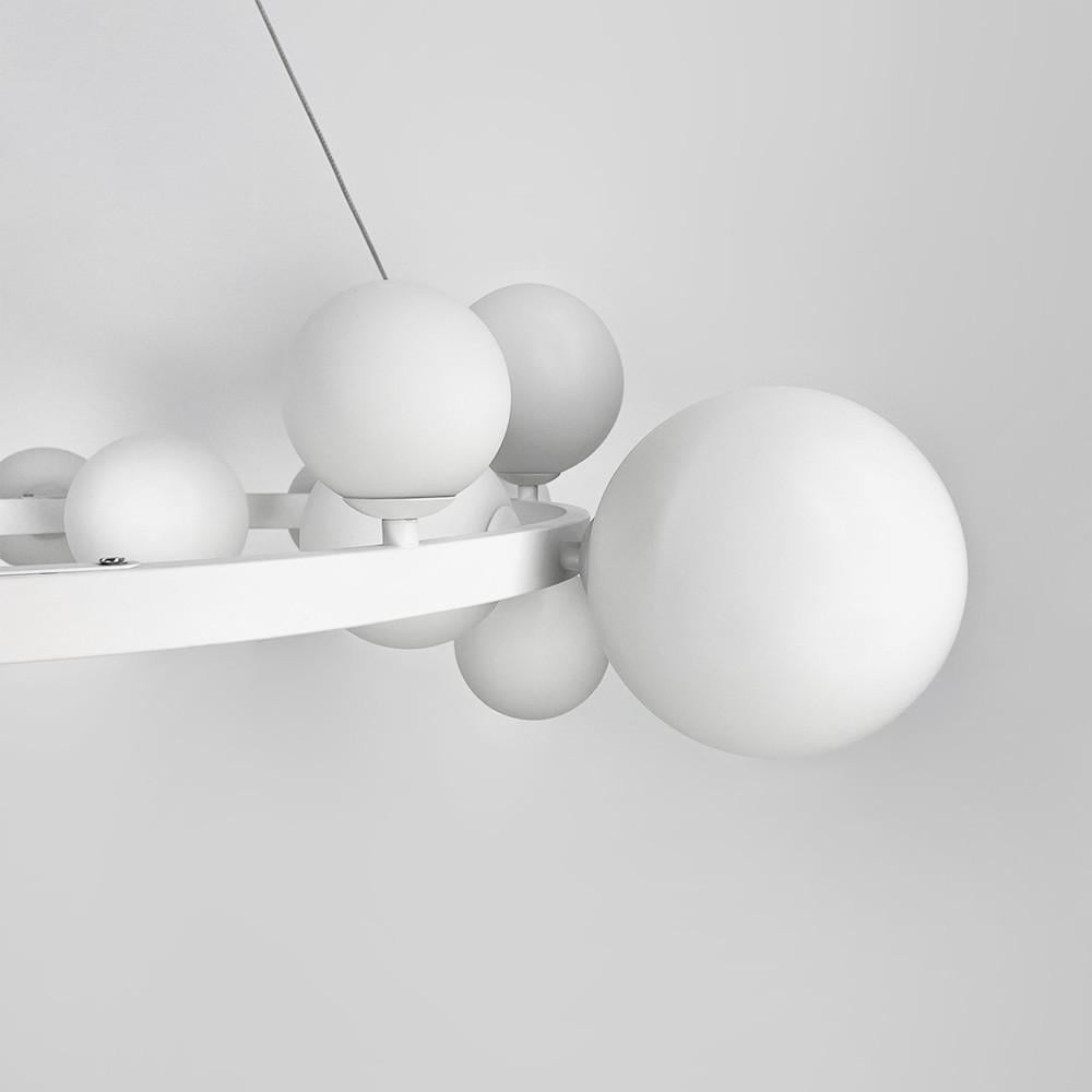 Люстра кільцева з 15 білими плафонами 85 см Білий (AT 32/15 WT) - фото 5 Люстра кільцева з 15 білими плафонами 85 см Білий (AT 32/15 WT) - фото 5