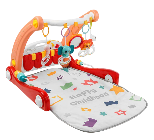 Ходунки-коврик музыкальные с игрушками и пианино (111905)