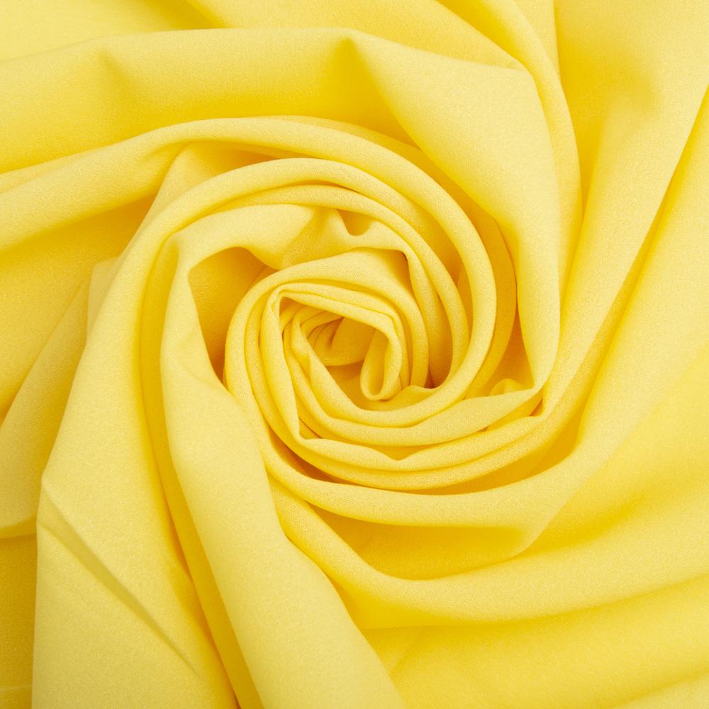 Ткань шифон Мосс креп Желтый (24688)