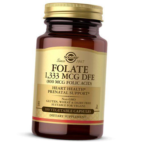 Кислота фолат фолиевая Folic Acid 800 100 вег. капс. (36313191)
