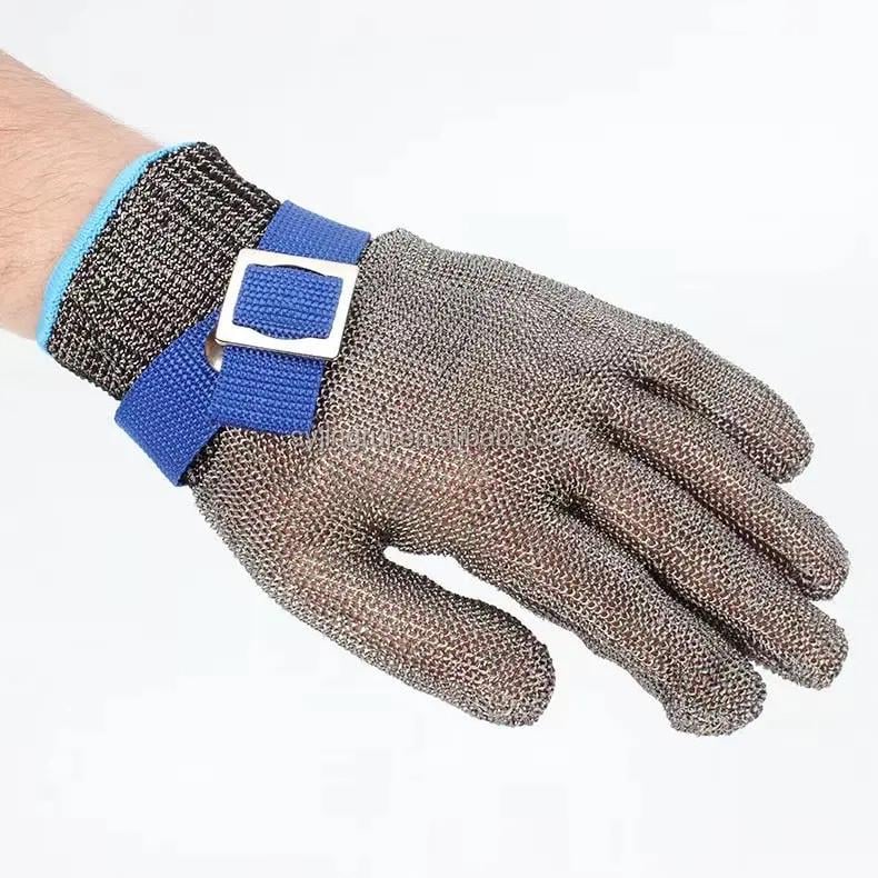 Рукавичка кольчужна від порізів Chainmail glove з нержавіючої сталі XXL (15123590)