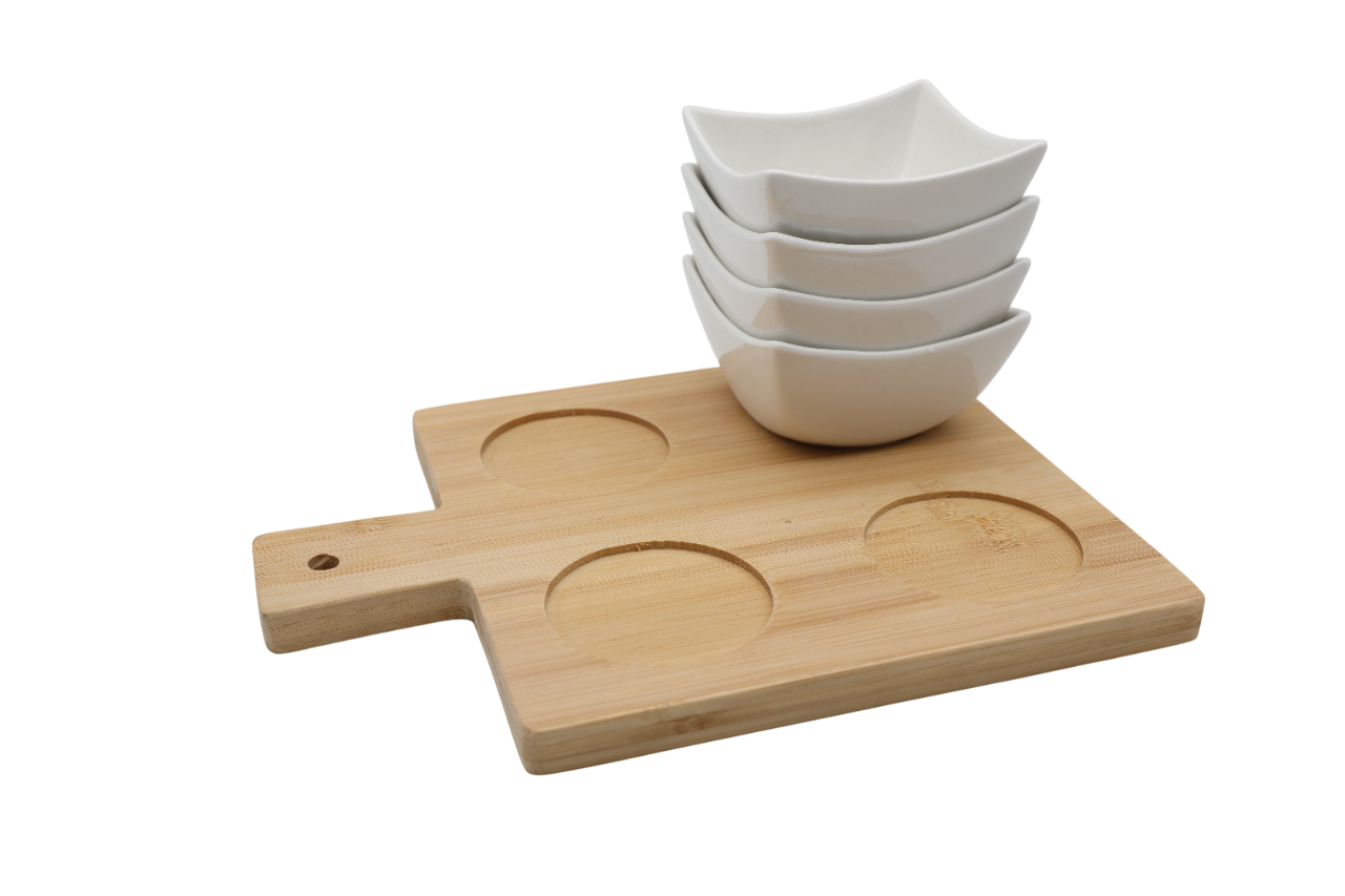 Набор пиал керамических на подставке Eurogold 5 предметов (7112901413) - фото 2 Набор пиал керамических на подставке Eurogold 5 предметов (7112901413) - фото 2