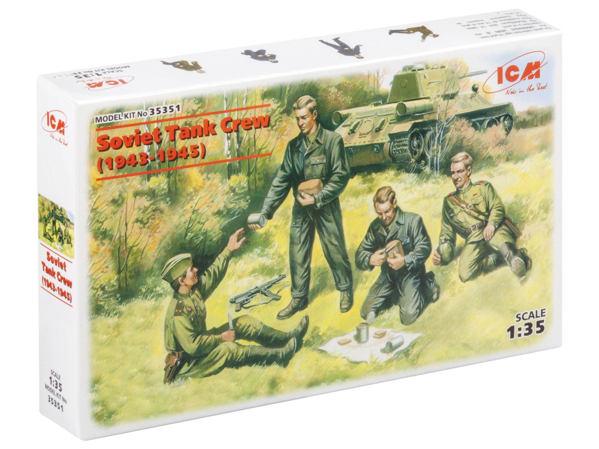 Сборная модель ICM советский танковый экипаж 1943-1945 г (35351)