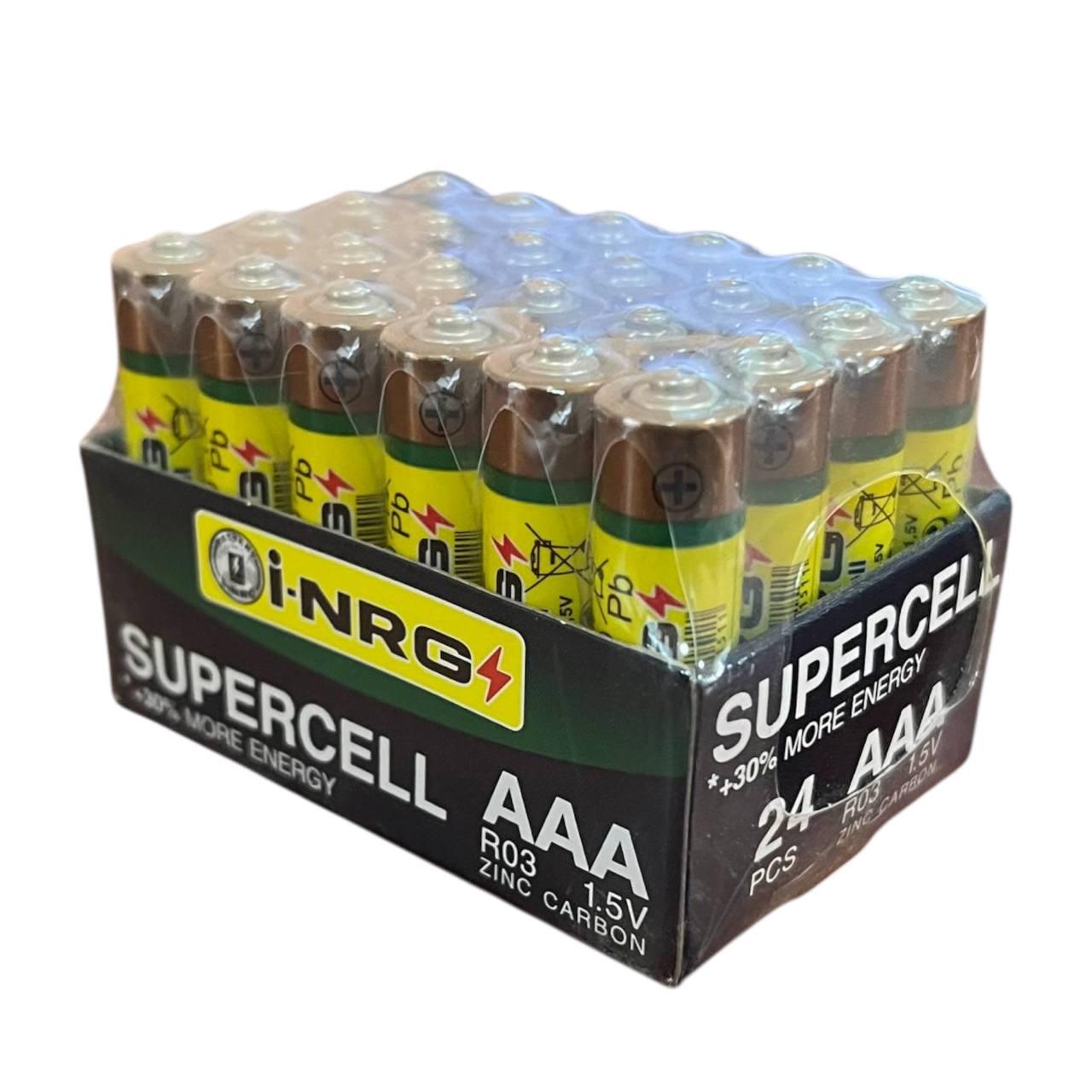 Батарейка i-NRG Supercell AAA R03 1,5 V Zinc Carbon 24 шт.