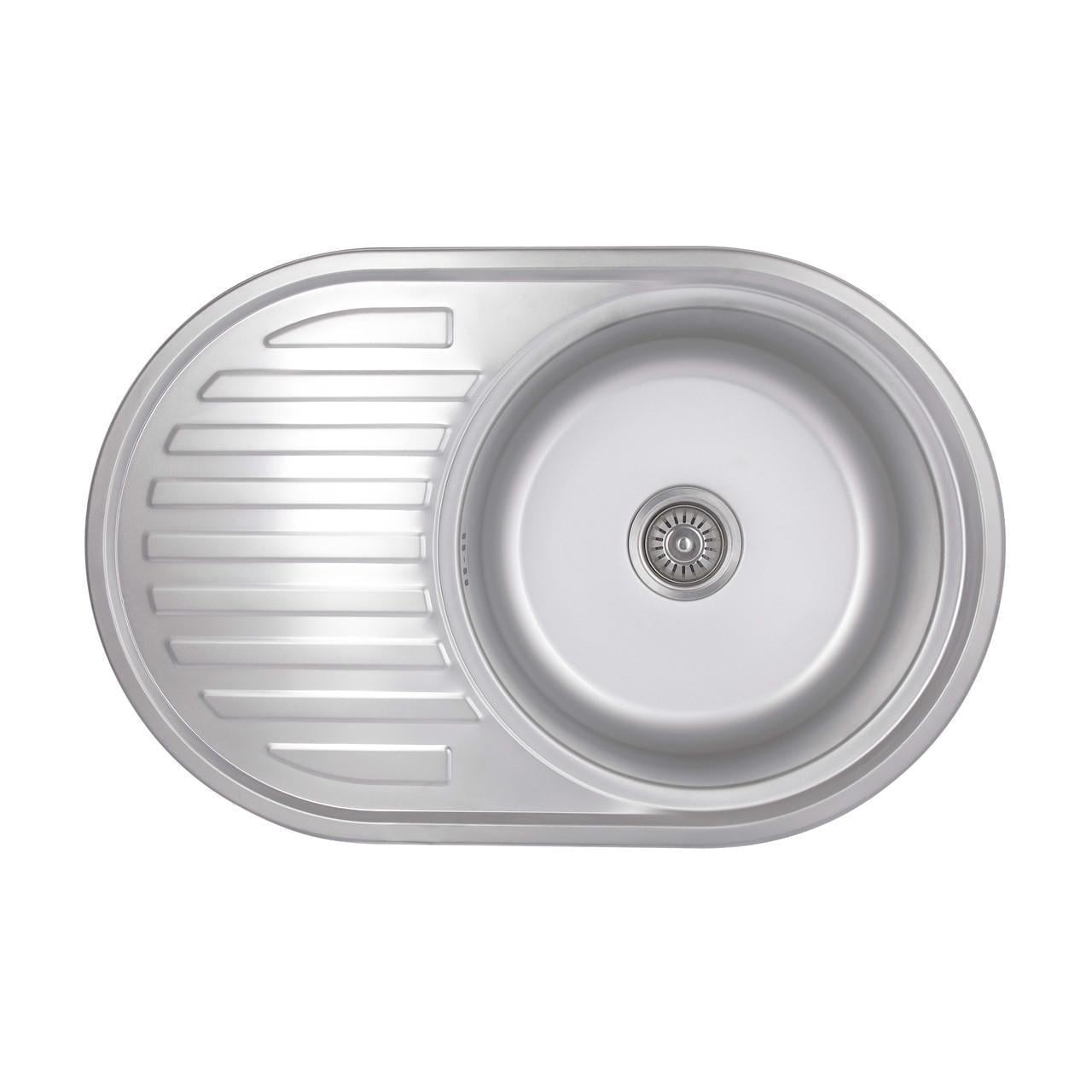 Кухонна мийка Brinex 7750 0,8 мм Satin (BRIN7750SAT08)