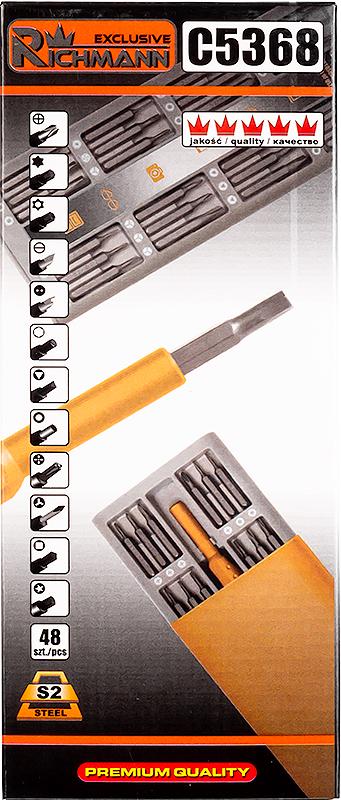 Викрутка прецизійна Richmann з битами 48 шт. (C5368) - фото 9 Викрутка прецизійна Richmann з битами 48 шт. (C5368) - фото 9