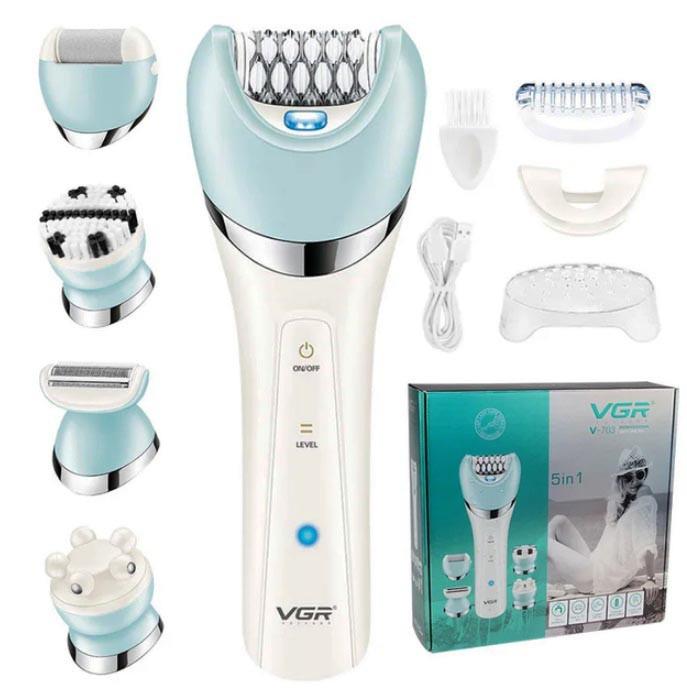 Эпилятор с триммером VGR V-703 5в1 аккумуляторный (2223769427)