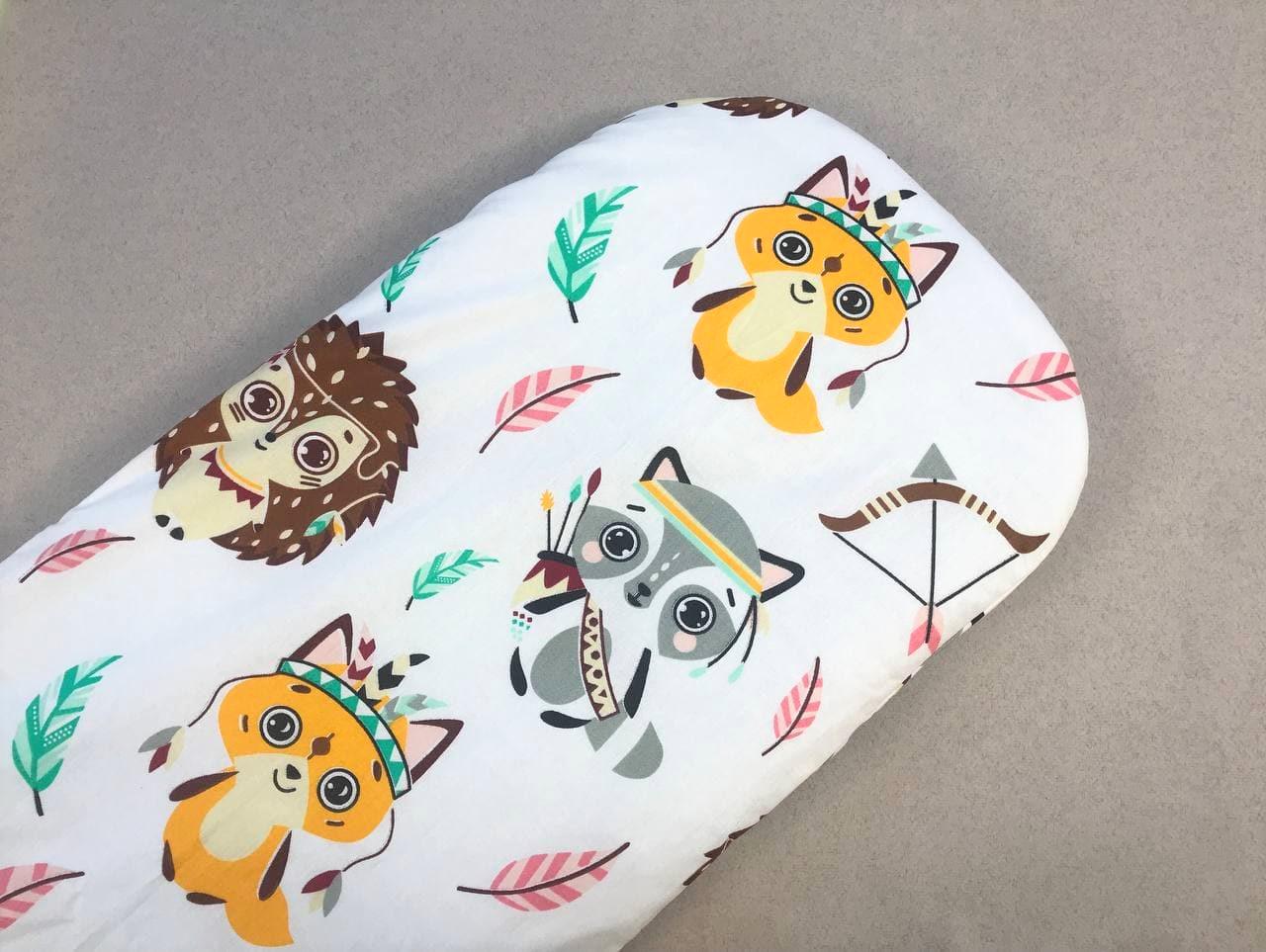 Дитячий непромокаючий наматрацник Звірі індійці у візочок (12491590)
