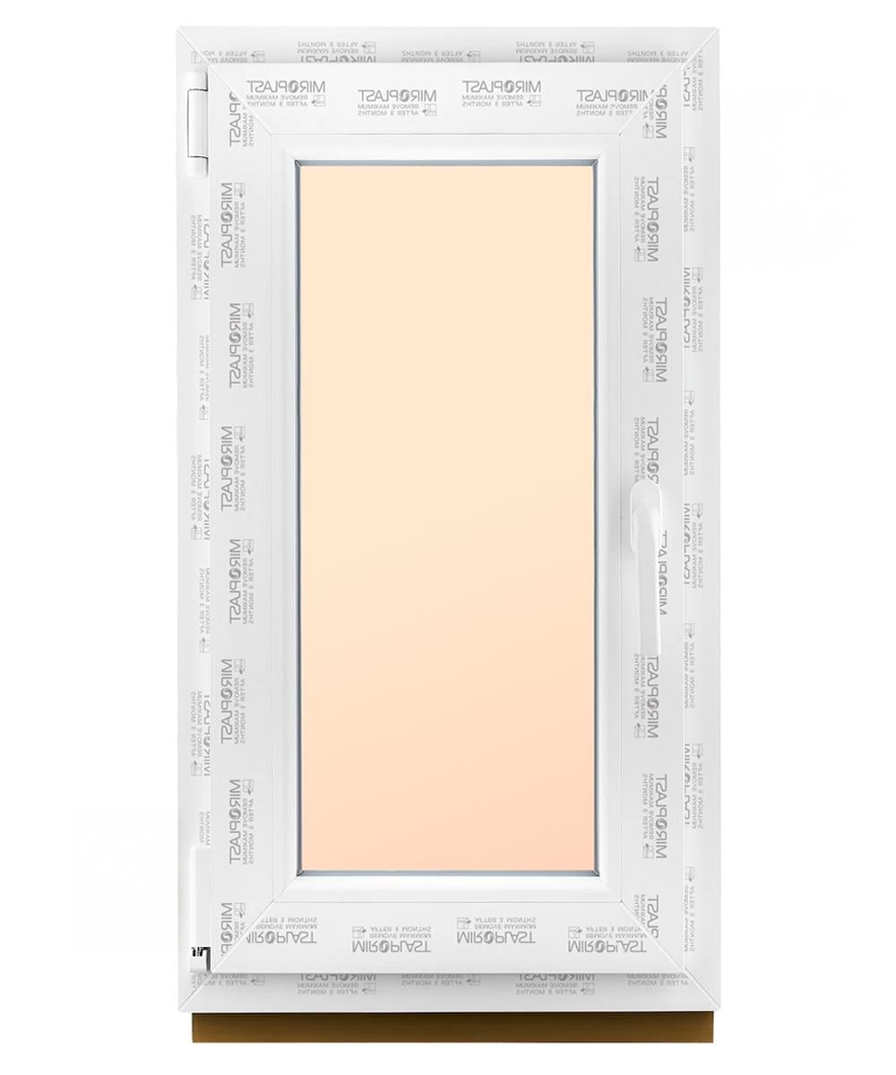 Окно поворотно-откидное Miroplast металлопластиковое с двухкамерным стеклопакетом 4-8-4-12-4 En с энергосбережением 600x1200 мм (MV32I.60.120)