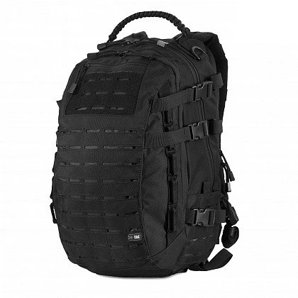 Штурмовой рюкзак M-Tac Mission Pack Laser Cut с местом для гидратора и кольцами на плечах 25 л Black (RO02265)