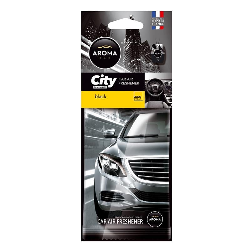 Ароматизатор Aroma Car City Card Black сухой