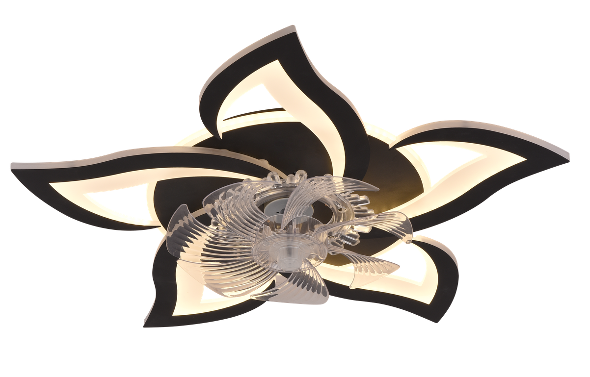 Люстра светодиодная с вентилятором Valeso V YZD5005-FAN BK