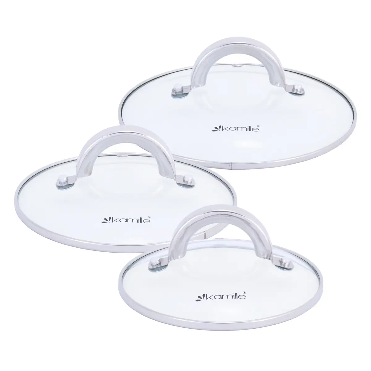 Набор кастрюль Kamille из нержавеющей стали 6 пр. (KM-5628S) - фото 4 Набор кастрюль Kamille из нержавеющей стали 6 пр. (KM-5628S) - фото 4