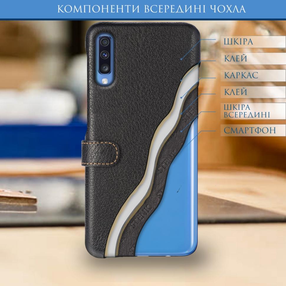 Чохол книжка Stenk Premium для Samsung Galaxy A70 Чорний (63198) - фото 8