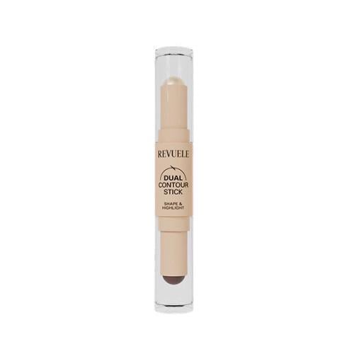 Олівець для контурингу обличчя подвійний Revuele Dual Contour Stick 3,7 г тон 03 Золотий/Темно-бежевий