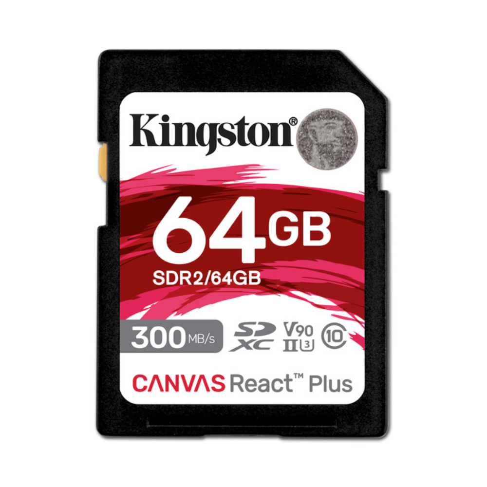 Карта памяти Kingston Canvas React Plus SDR2 64 Гб (aad3287a)