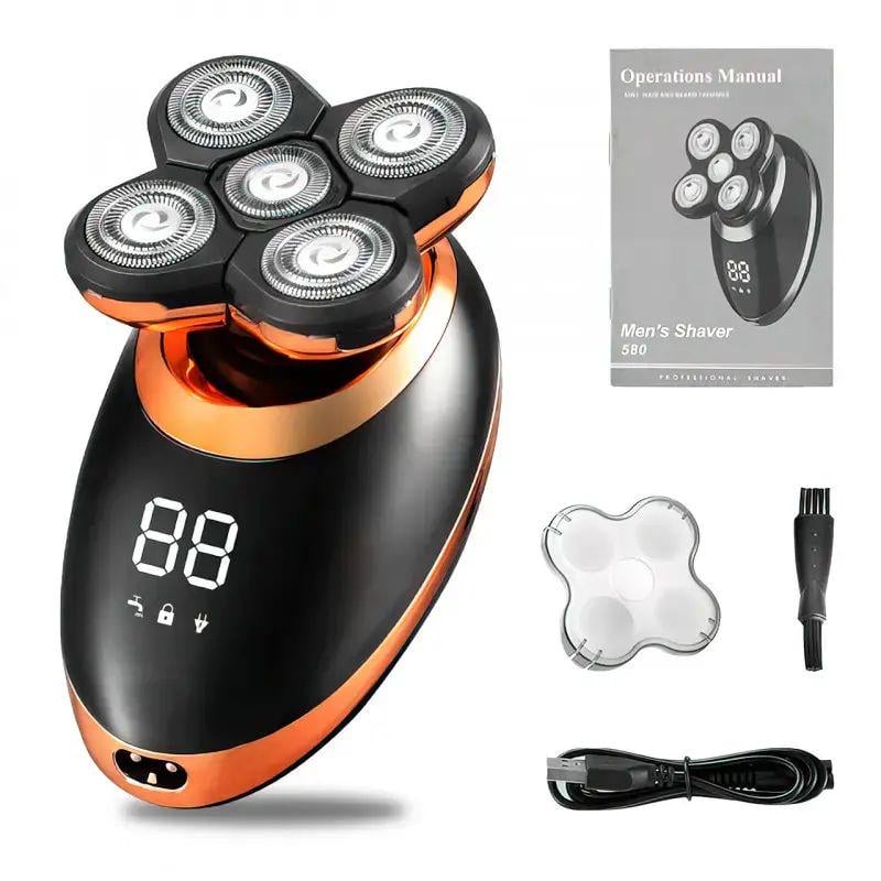 Електробритва акумуляторна VGR 5в1 водонепроникна з LED дисплеєм 5 рухомими головками та насадками (V-316) Електробритва акумуляторна VGR 5в1 водонепроникна з LED дисплеєм 5 рухомими головками та насадками (V-316)