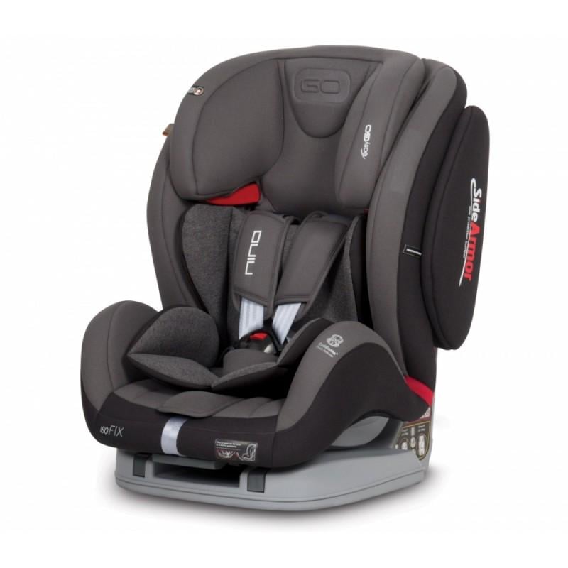 Автокресло EasyGo Nino 1-2-3 группа 9-36 кг с системой Isofix Темно-серый (Nino Isofix-1)
