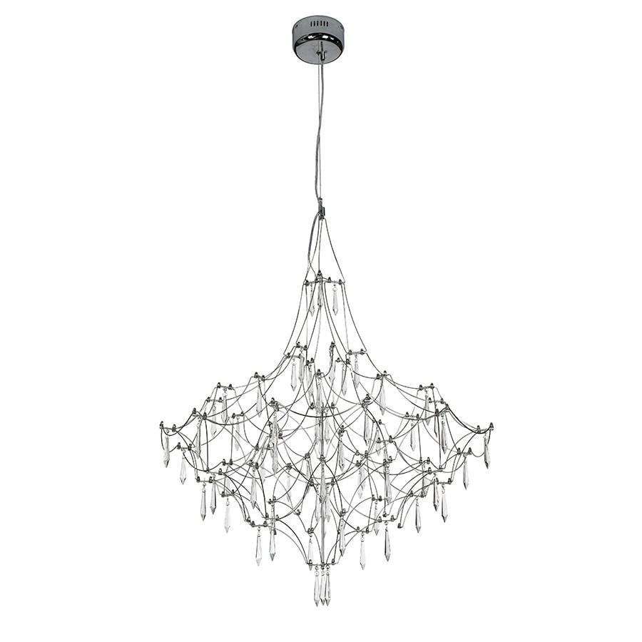 Люстра LED с пультом 918L981 800 CH 40W Хром