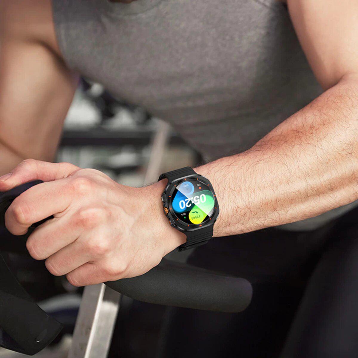 Смарт-годинник Hoco Y29 Smart sport watch call version BT5.3 220 mAh 1,5'' Black (6942007648516) - фото 4 Смарт-годинник Hoco Y29 Smart sport watch call version BT5.3 220 mAh 1,5'' Black (6942007648516) - фото 4