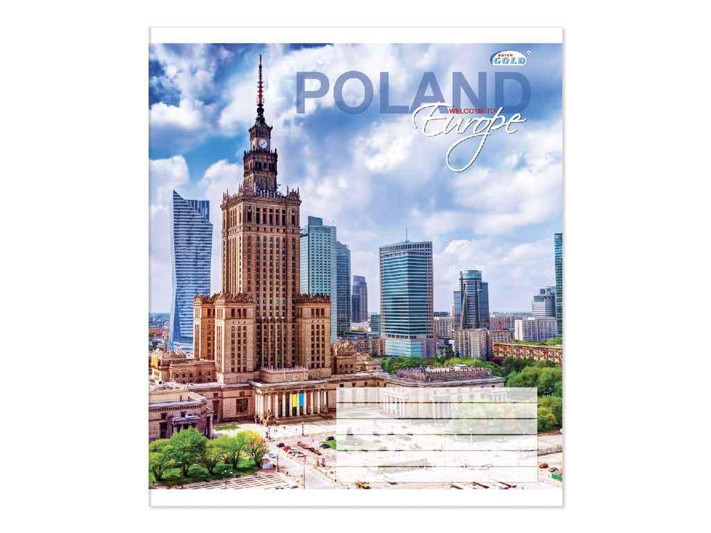 Тетрадь в косую линию Gold Brisk 12 л. 20 шт. ТВ-47 3102 (935471)
