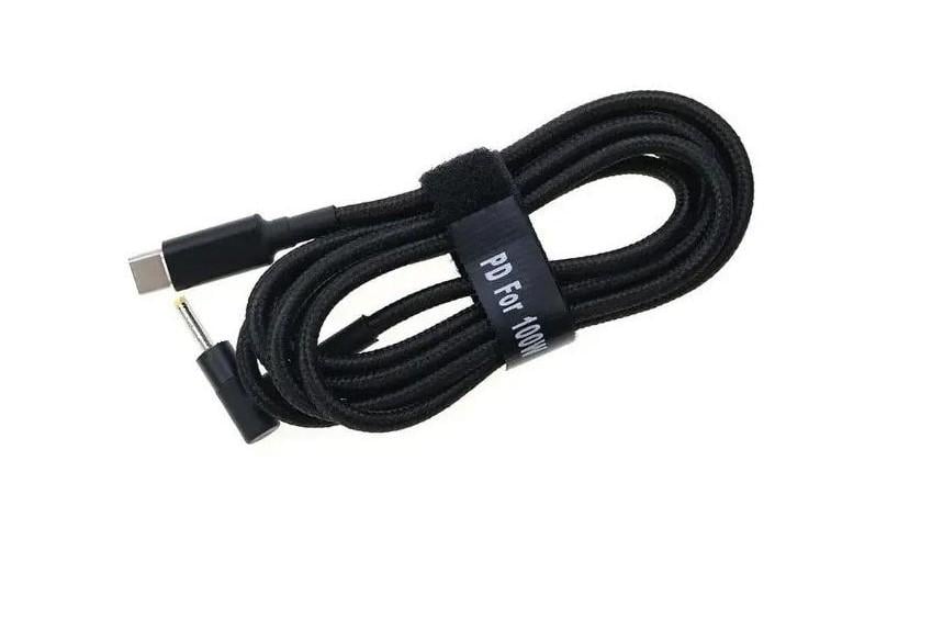 Кабель питания для зарядки ноутбука от повербанка USB Type-C 100W DC 2,5х0,7 Asus