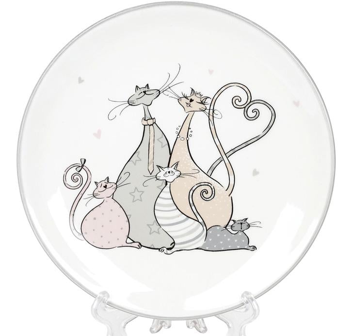 Тарелка керамическая Дружная Семейка Ø 17 см (BD-DM533-Q)