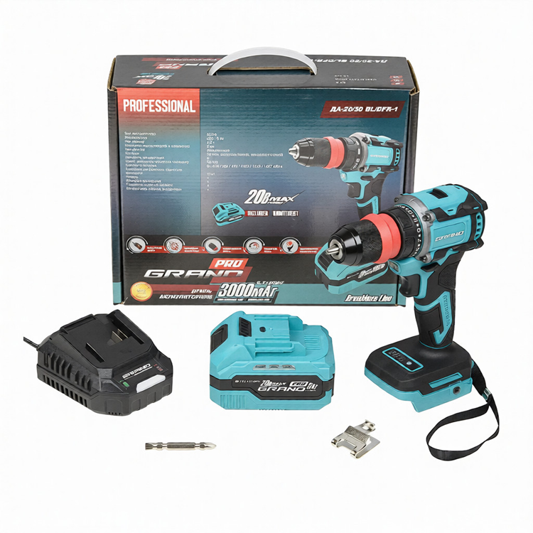Шуруповерт аккумуляторный Grand ДА-20/50 BL/DFR-1 20В безщеточный 50 Нм со съемным патроном