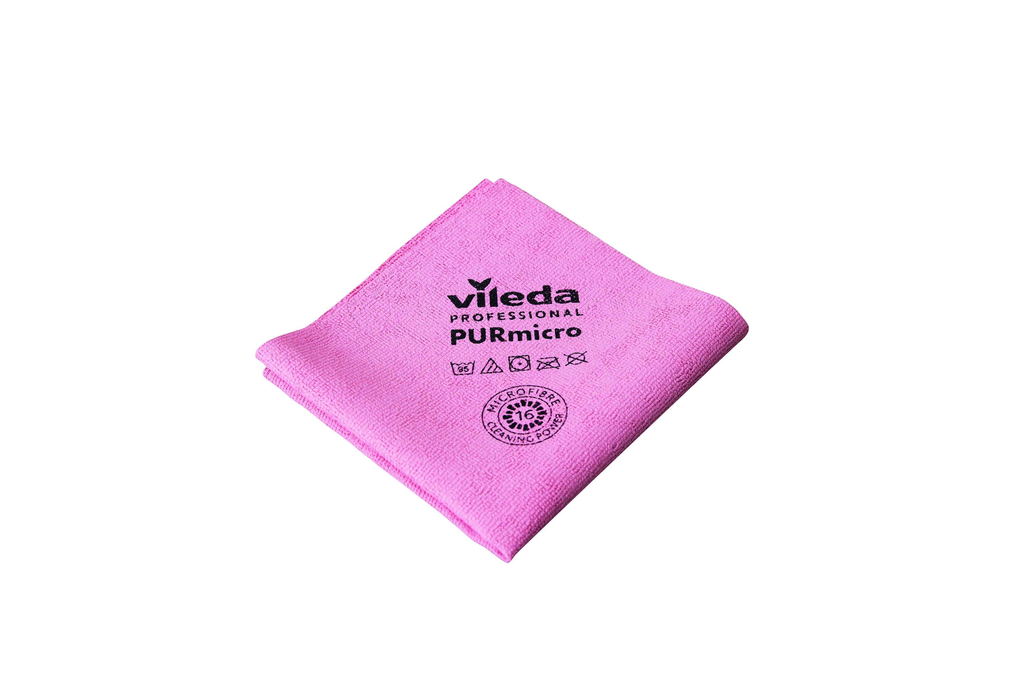 Салфетка Vileda ПУРмикро актив 38х35 см Розовый (174048)