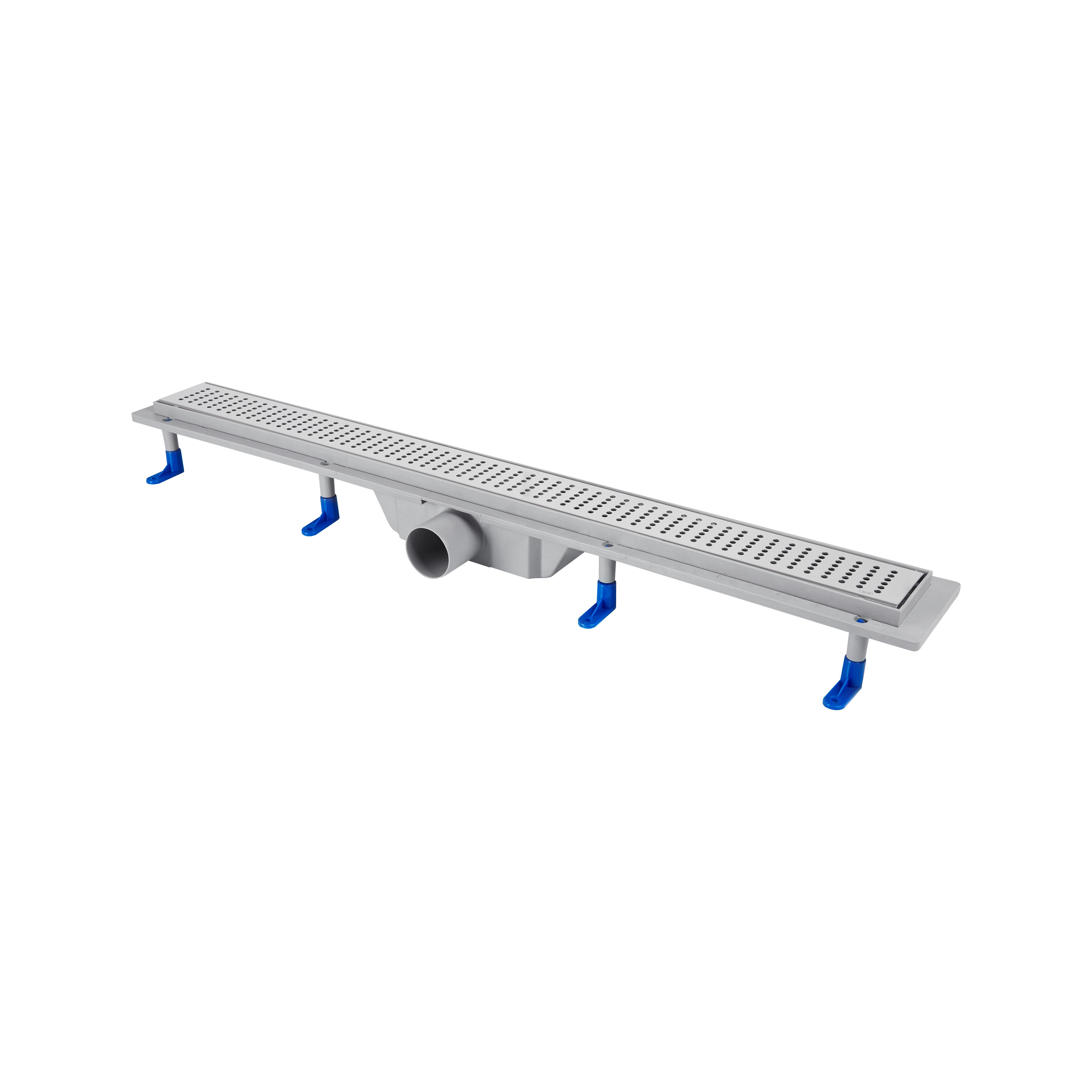 Трап Qtap Dry FB304-800 линейный с сухим затвором и нержавеющей решеткой 800х73 мм Трап Qtap Dry FB304-800 линейный с сухим затвором и нержавеющей решеткой 800х73 мм