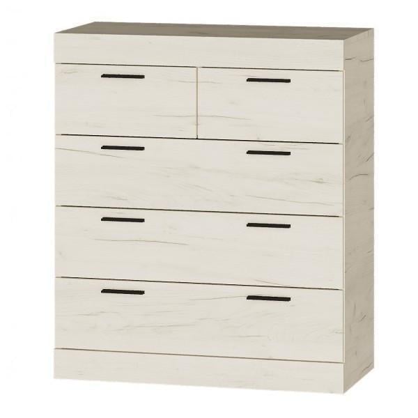 Комод Эверест Соната-3 800х380х940 мм Крафт белый (ЕВ20353)