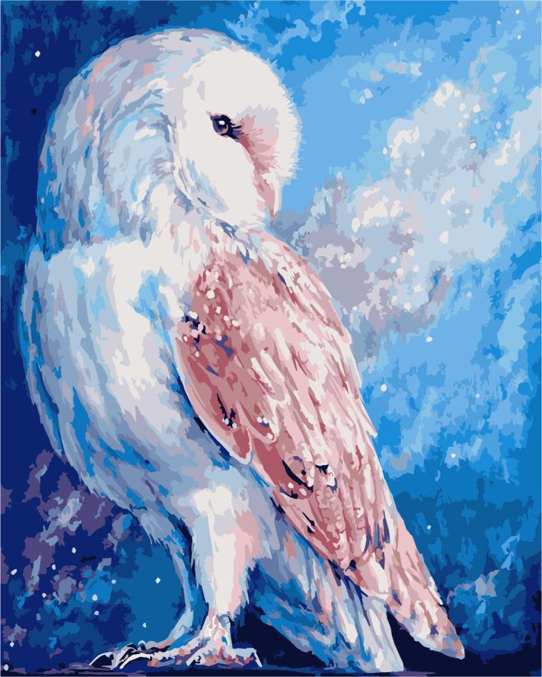 Картина по номерам ArtStory Белая сова 40x50 см (AS1022)