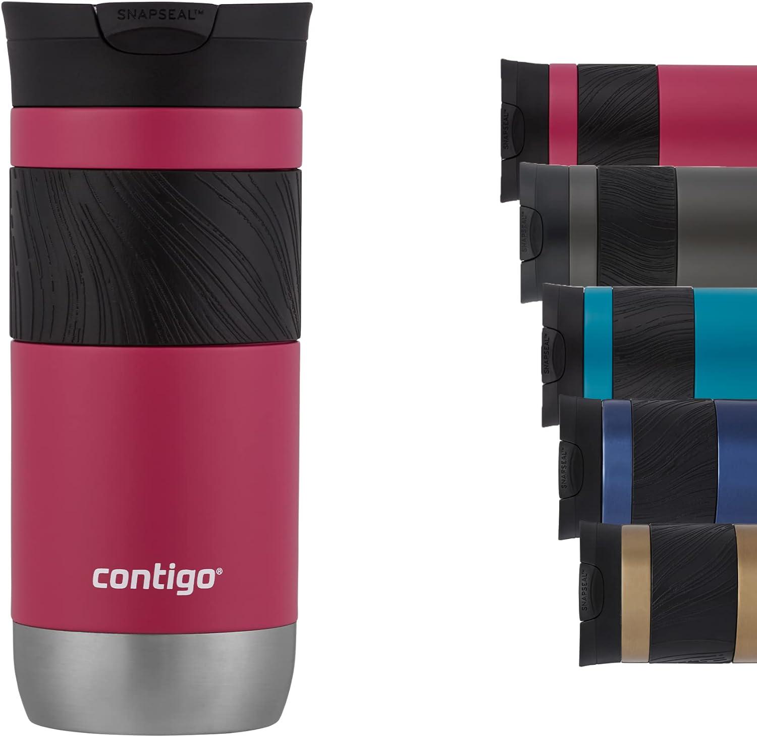 Термостакан Contigo Byron 2.0 0,47 л Розовый (2155587) - фото 6 Термостакан Contigo Byron 2.0 0,47 л Розовый (2155587) - фото 6