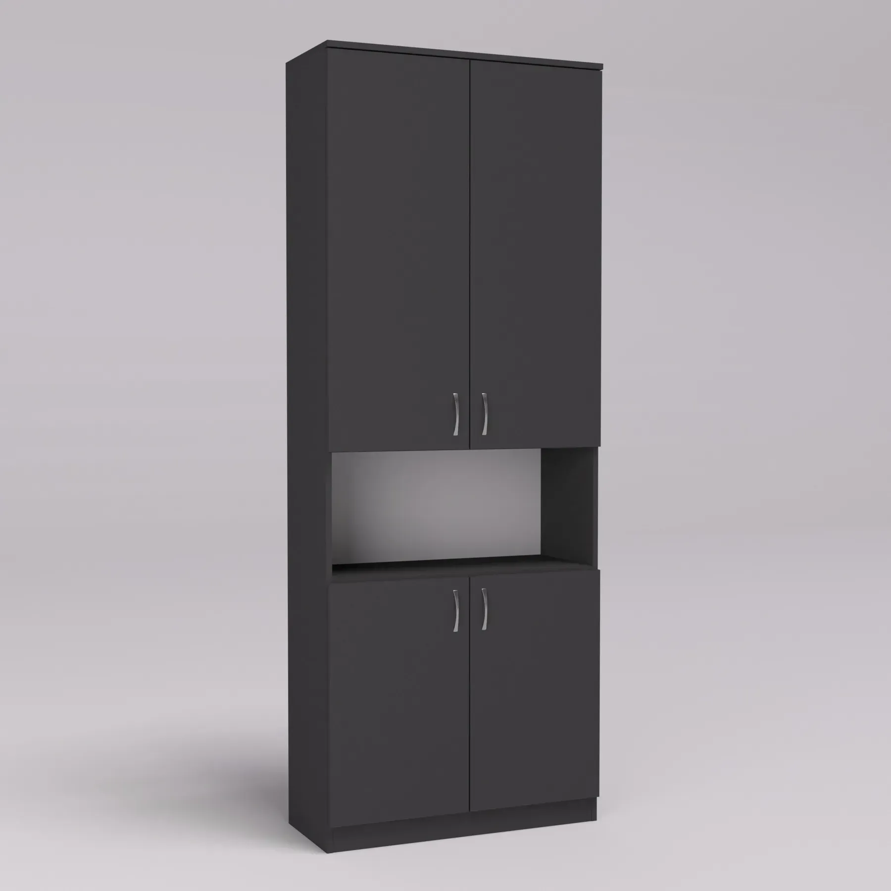 Шафа Kontinent ОШК-2 80х34х210 см Антрацит (53006423) - фото 1 Шафа Kontinent ОШК-2 80х34х210 см Антрацит (53006423) - фото 1