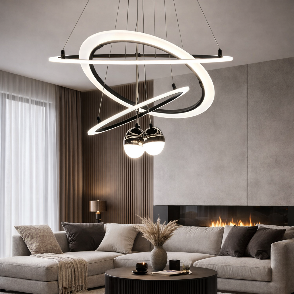 Люстра Saturn Light 20244406080 LED 3 режима 80 Вт эффект звездного неба